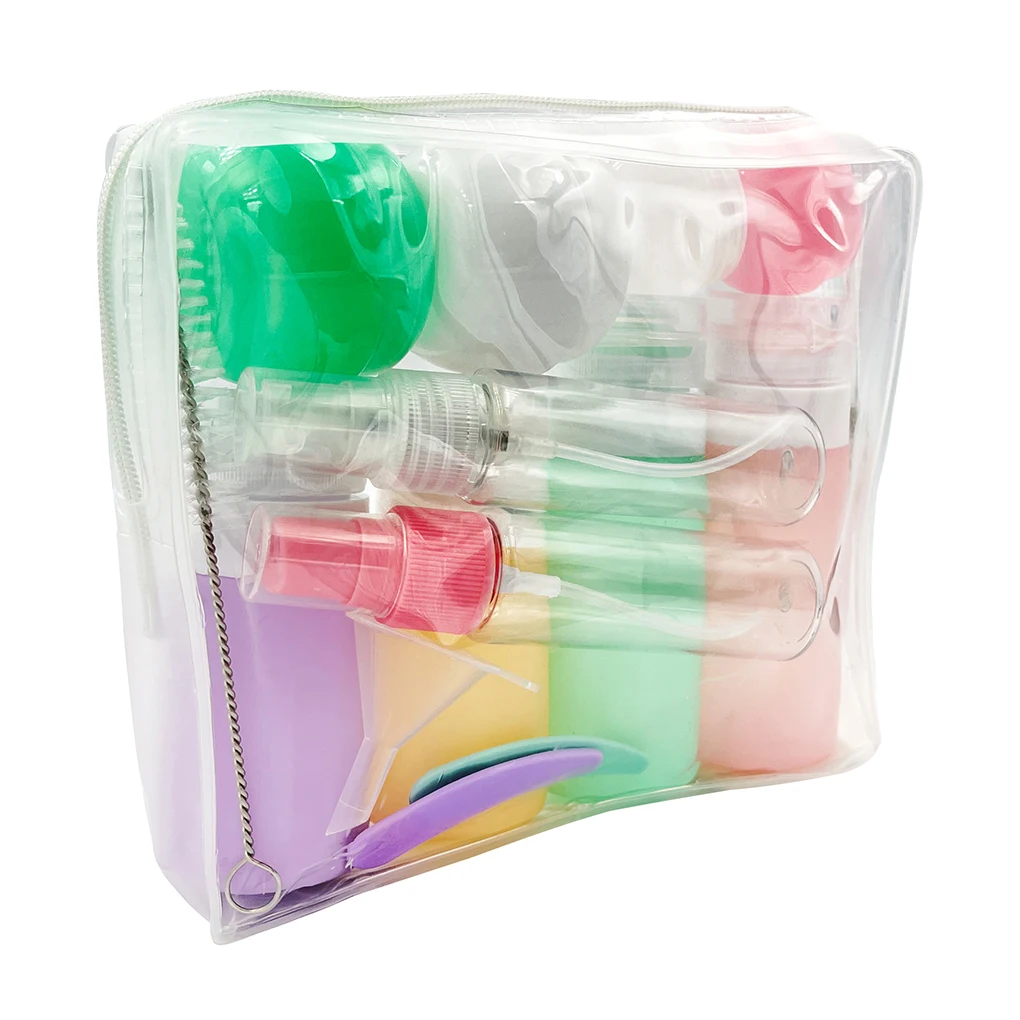 

16 Pieces Set Travel Toiletries Bottle Detachable Refillable Container