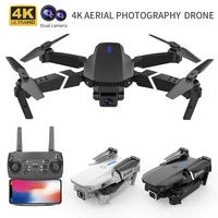 2022 new e88 wifi mini drone 4k professional dual hd camera fpv 3km aerial photography brushless motor foldable quadcopter toys