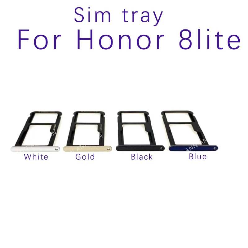 

For Huawei P8 Lite 2017 SIM Card Tray Holder Micro SD Slot Socket Adapter Replacement Parts For Honor 8 Lite Sim Tray