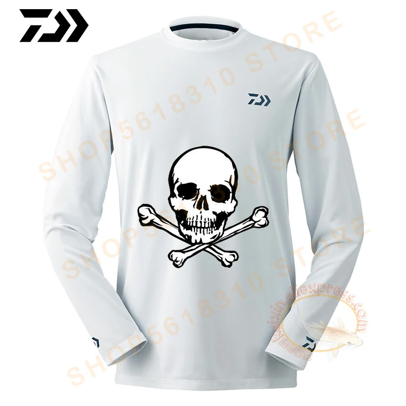 

Новинка 2021, летняя мужская рубашка Daiwa для рыбалки, дышащая гигроскопичность, быстросохнущая одежда для рыбалки с защитой от УФ-лучей, Джерс...