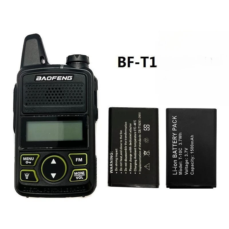 Фото Литиевая сменная батарея 3.7V 1500mAh T-10C, совместимая с мини-рацией Baofeng BF-T1 №4