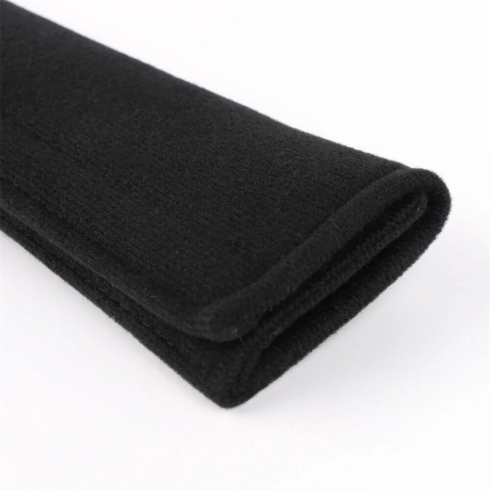 

2pcs Universal Car Seat Belt Pad Strap Cover Black Cushion Safety Strap Shoulder Short Plush Protector Interior Accessories