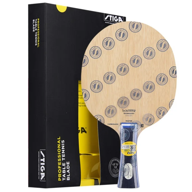 Лезвие STIGA CARBONADO 90 для настольного тенниса, профессиональное, очень атакующее, 5 + 2, углеродное, для пинг-понга, с гибкостью