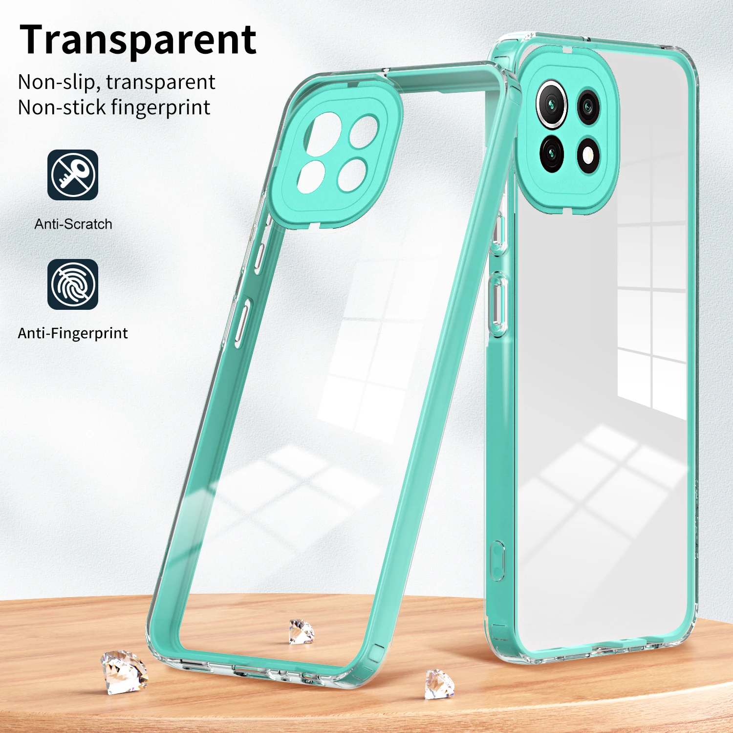 

3 IN 1 Frame Clear Case for Xiaomi Mi 11 Lite 5G NE 11Lite Luxury Soft Edges Hard Armor Shockproof Phone Cover Xiaomi11Lite5GNE