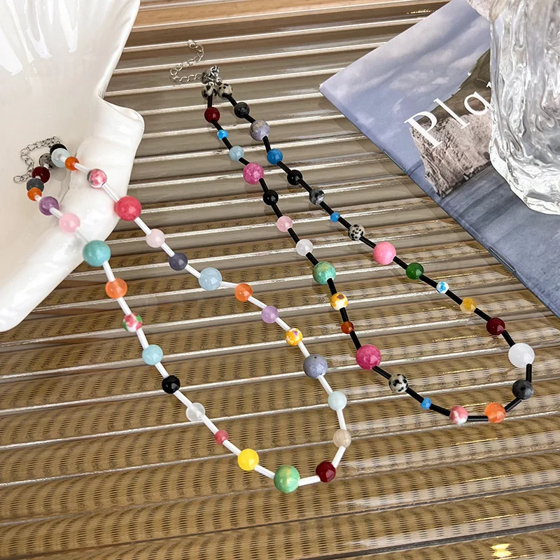 Милые корейские разноцветные Круглые Искусственные Украшения Y2k, милая Очаровательная звезда для женщин и девушек