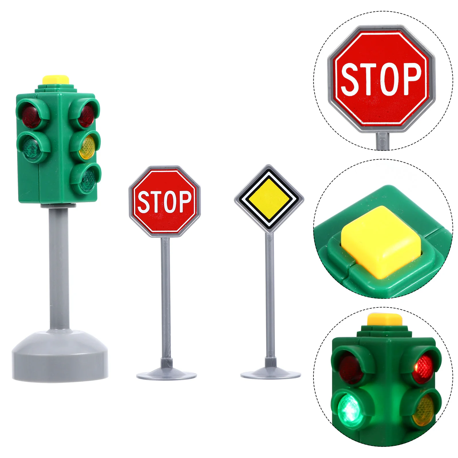 

1 Set Children Traffic Light Model Lifelike Road Safety Model Education