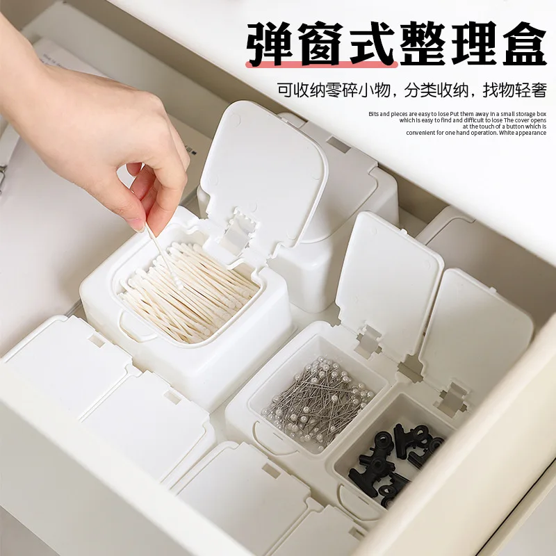 

INS Style Multi-functional Desk Organizer Box Cosmetics Makeup Accessories Storage Box Office Stationery