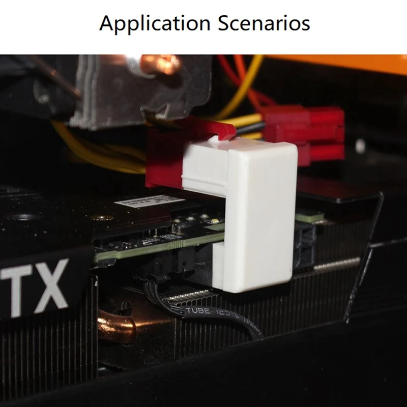 

Угловой поворотный коннектор для видеокарты, 180 градусов, 8 контактов, аксессуары для настольного компьютера