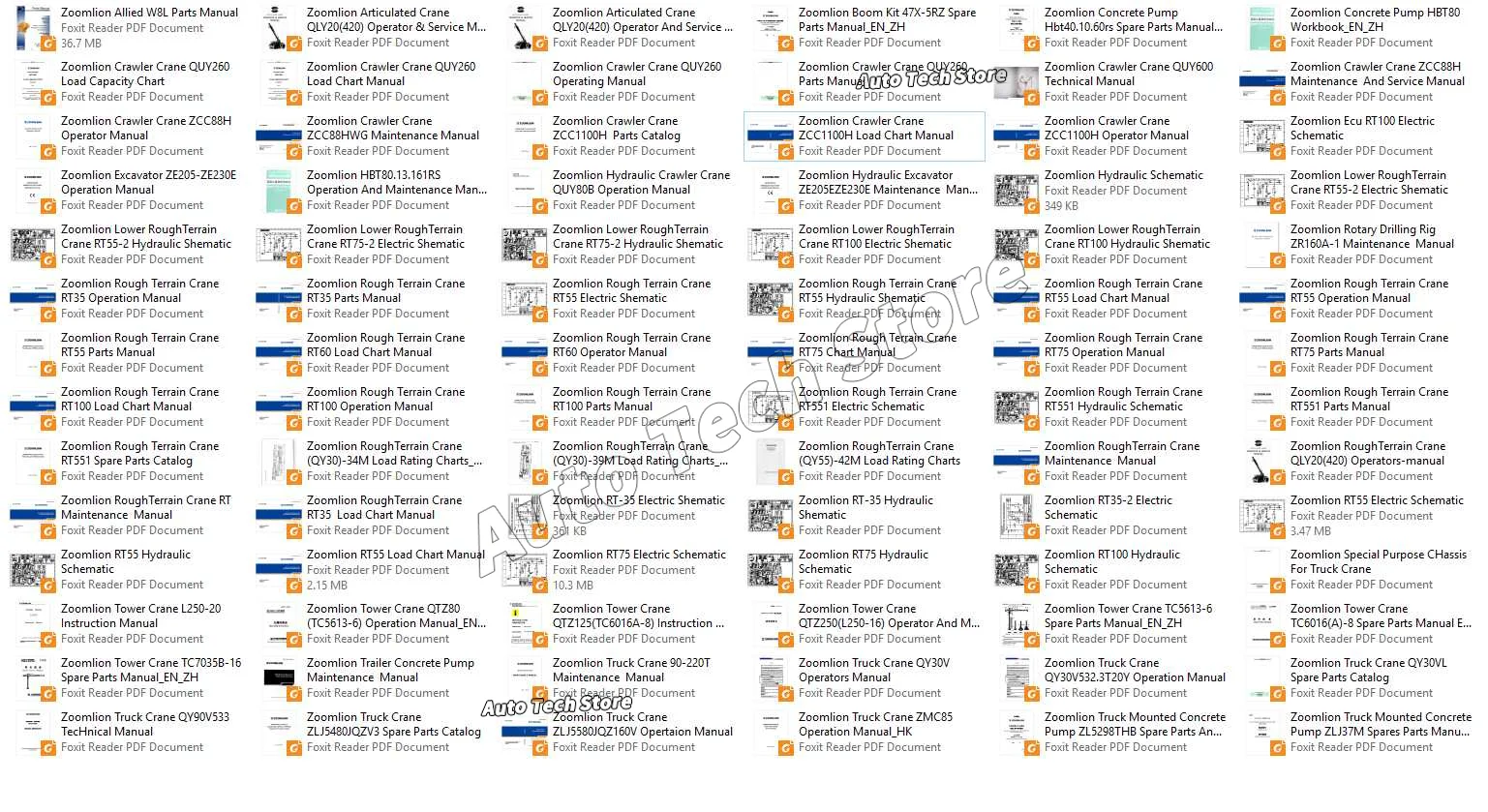 Для Zoomlion Crane PDF 934MB Руководства по сбору (art.: 3920d36890ea2) - 3920d36890ea2