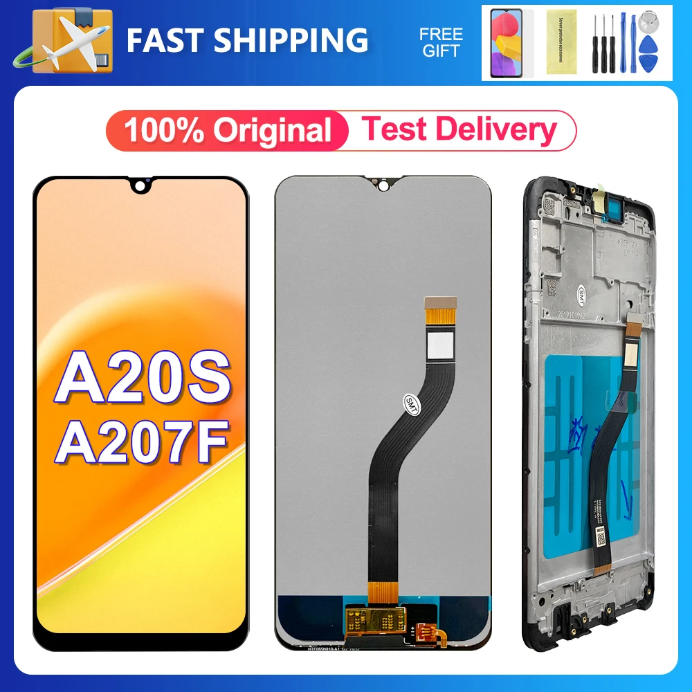 

6.5” Original Screen For Samsung Galaxy A20s A207 A207F LCD Display Screen replacement Digitizer Assembly Replacement Parts