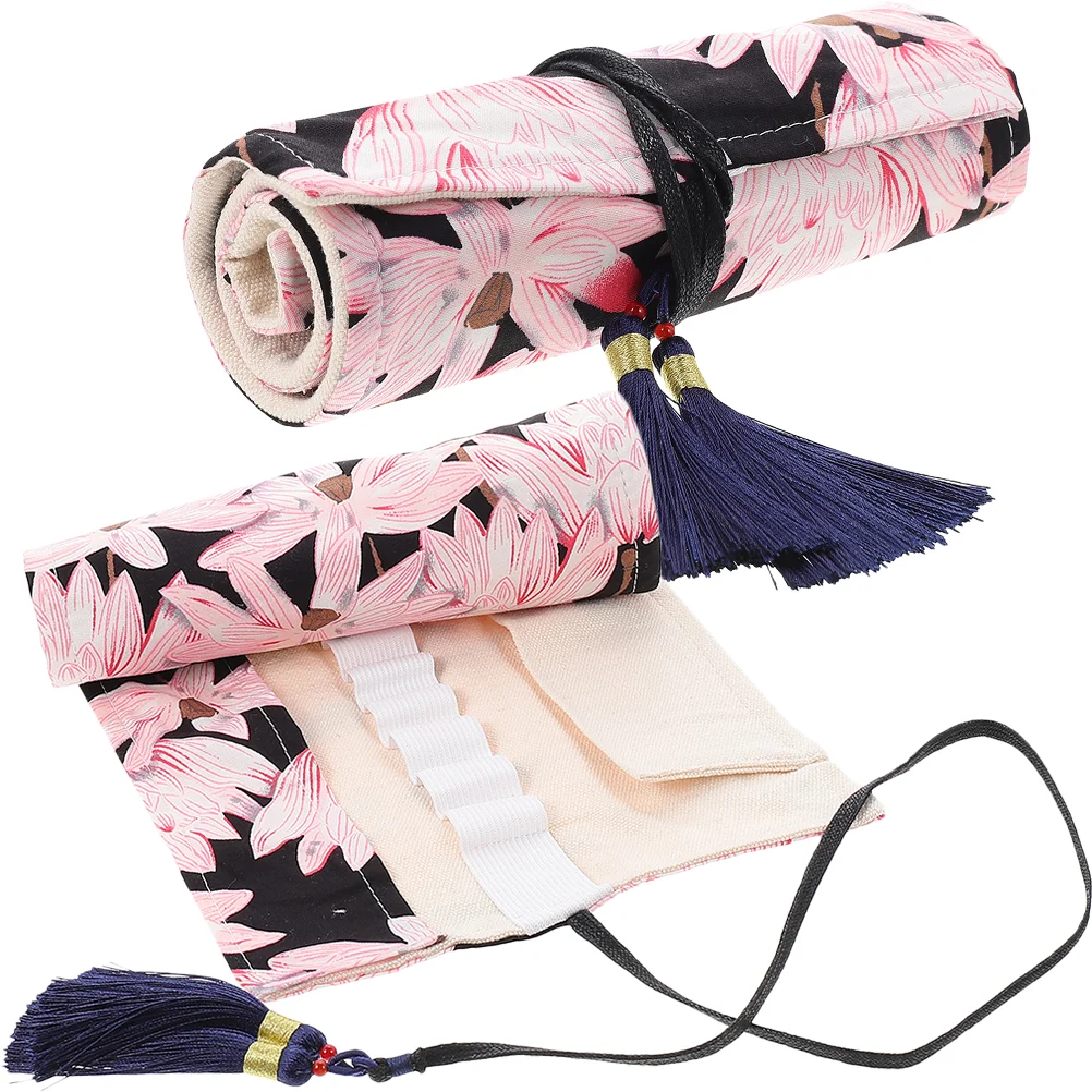

2 Pcs Braid Accessories Dpn Storage Case Knitting Needle Bag Crochet Hook Holder Circular Needle Holder Cosmetics Brush Roll