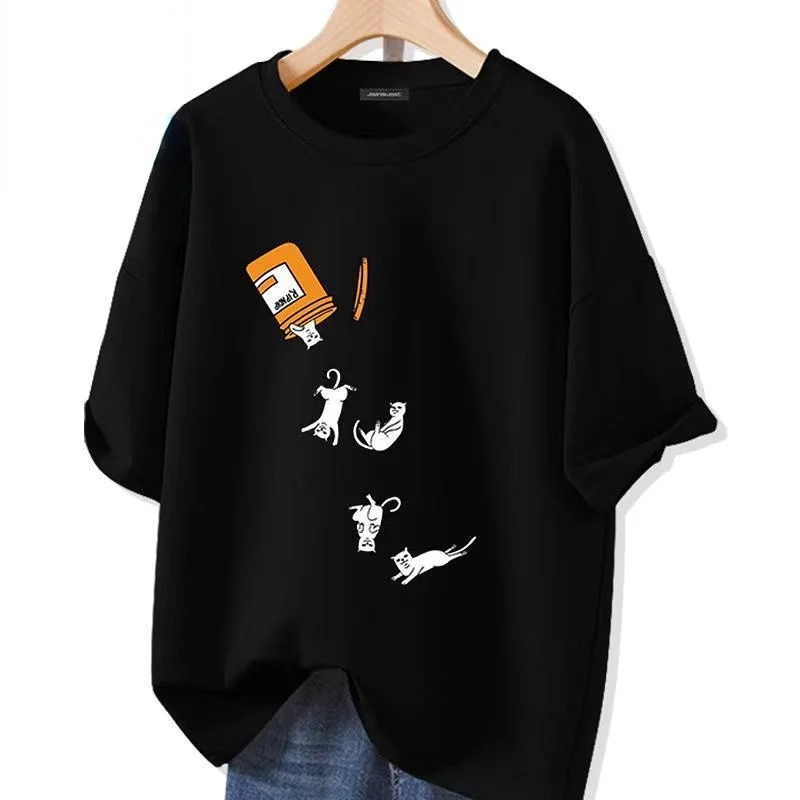 

Men's Oversized Pure Cotton Short Sleeve T-shirt Comfortable Smooth Casual Harajuku Manga Clothing Luxury Streetwear Anime Tops