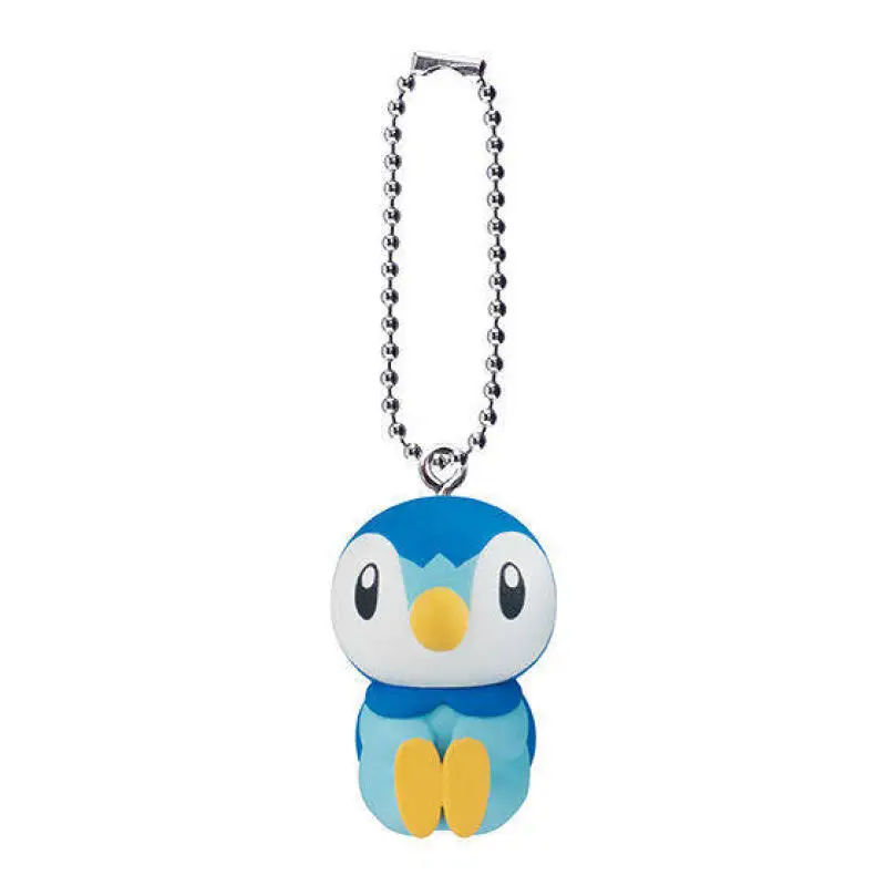 Фото Брелок-талисман Bandai Gashapon Pokemon Piplup с забавным лицом, идеальный подарок для фанатов аниме, игрушка-подарок для детей, украшение №2