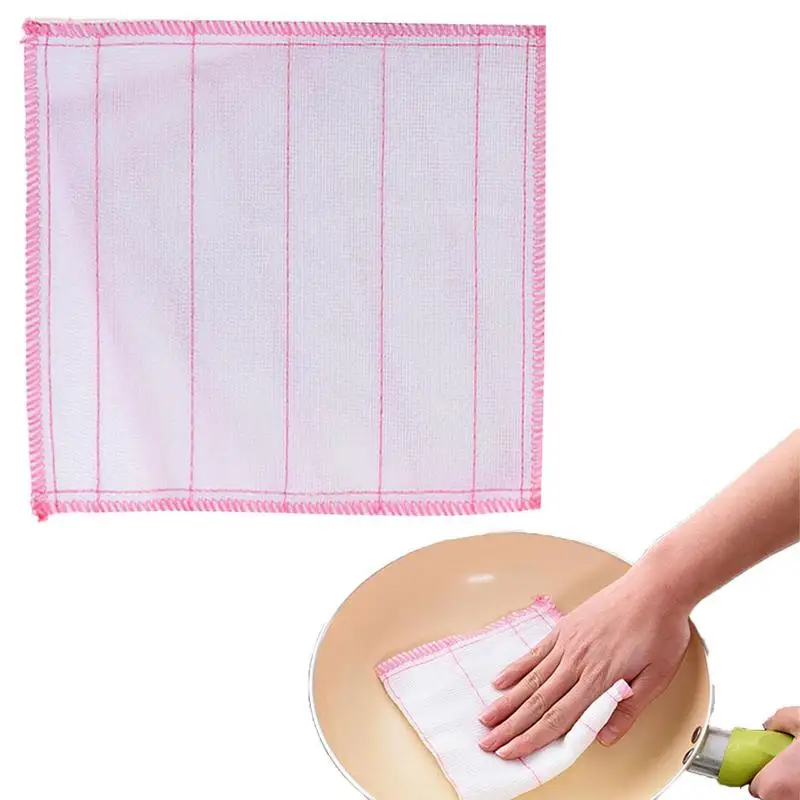 

Dish Cloths For Washing Dishes 5-layer Dish Towels For Kitchen 30x30cm Absorbent Cleaning Cloths For Kitchen Counters Washing