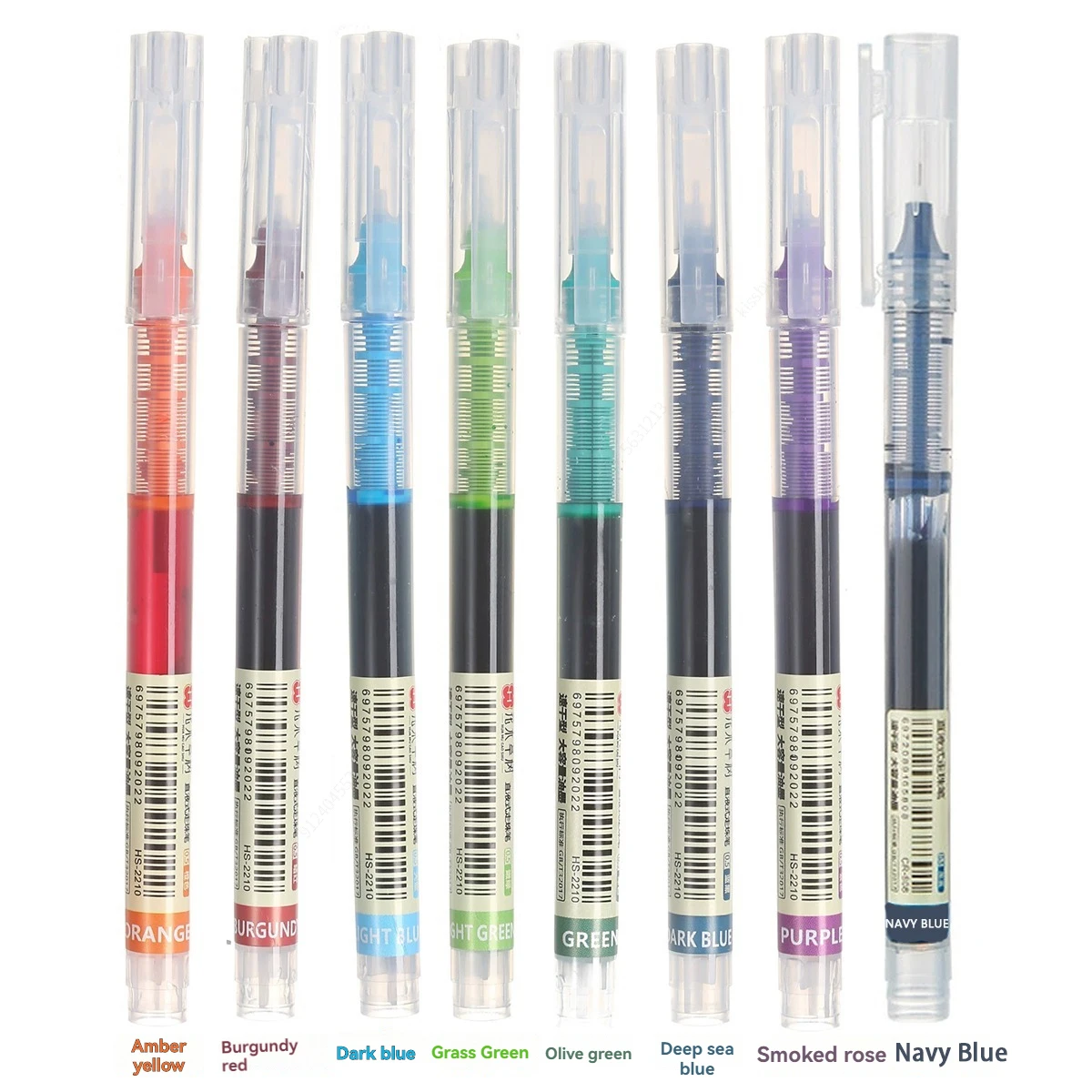 

Набор Из 8 Высококачественных Цветных Гелевых Ручек Kawaii: Прямые, Жидкостные, Шариковые, Для Офиса И Школы