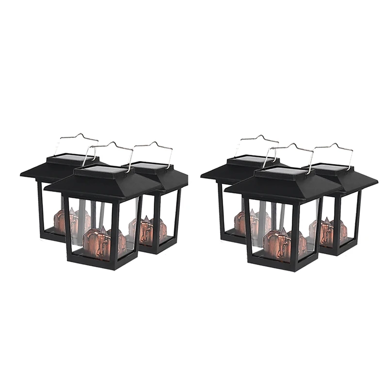 

Ярдовый садовый светодиодный Ретро мерцающий подвесной фонарь, свеча, яркое украшение для дорожек, уличный дворцовый светильник, Солнечная лампа