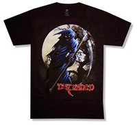 disturbed reaper w moon black t shirt new band