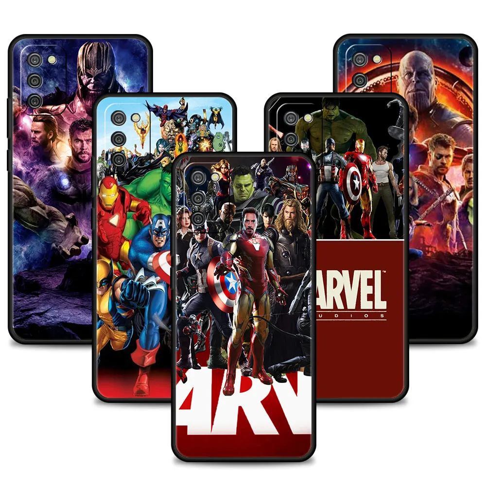 

For Samsung Galaxy A52 A32 4G A51 A41 A12 A71 A72 A02s A21s A31 A13 A53 A22 A33 A52s 5G A73 A03s Case TPU Soft Marvel Mobile