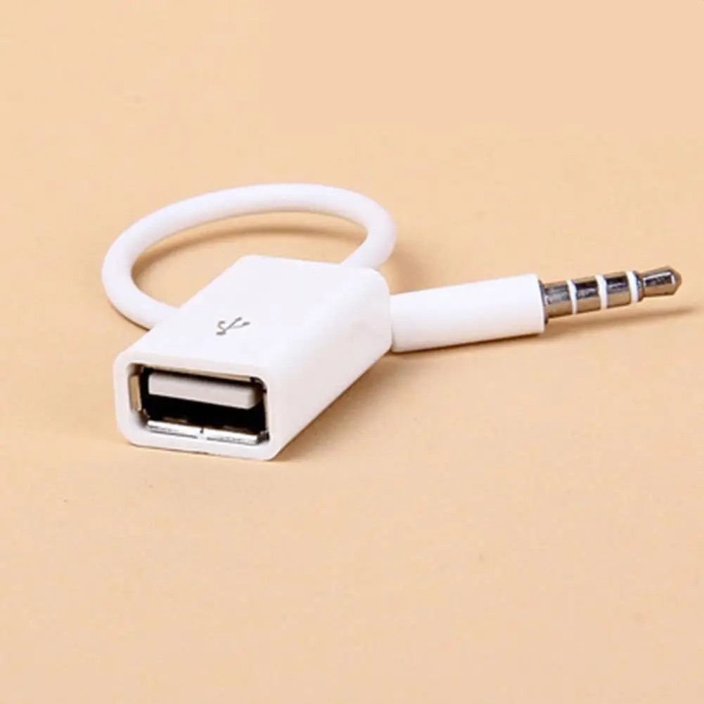 

Car SUV MP3 3.5mm Male AUX Audio Plug Jack To USB 2.0 Female Converter Cable Vehicle Navigation Audio Adapter Cable Accessories