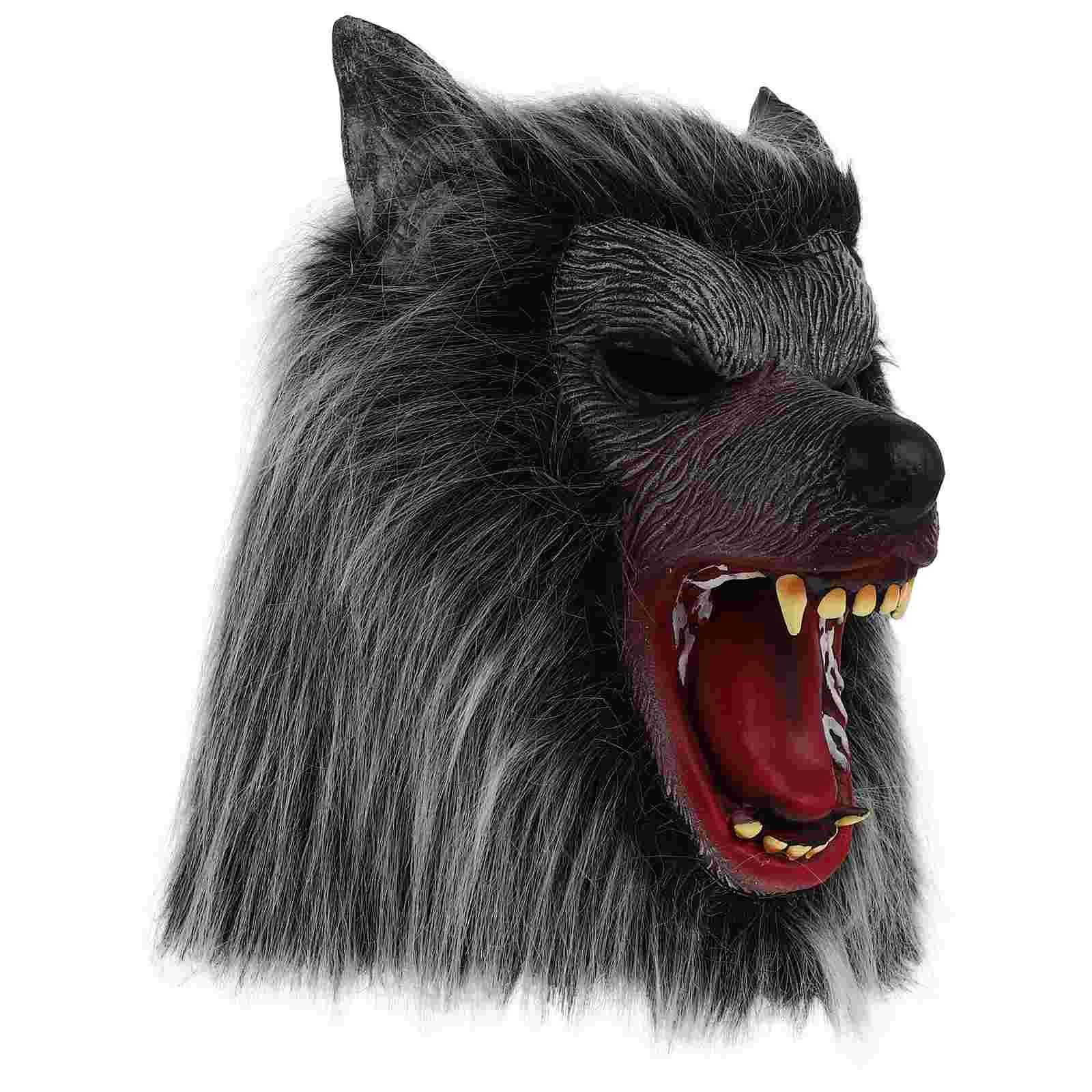 

Latex Halloween Mask Scary Wolf Decoration Eye-catching Horrific Face Masquerade Cosplay Costume