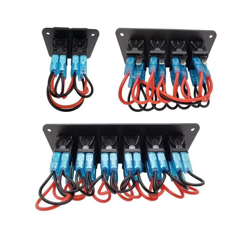 Панель переключателей 12/24 В 8-бандовый морской автомобиль лодка алюминиевый