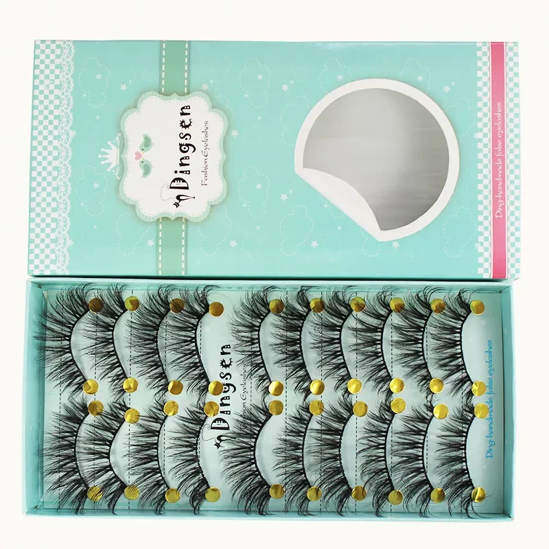 

Pairs 3D Faux Mink Hair Soft Natural Messy Eyelash Crisscross Wispy Fluffy Lashes False Eyelashes Extension Eye Makeup New
