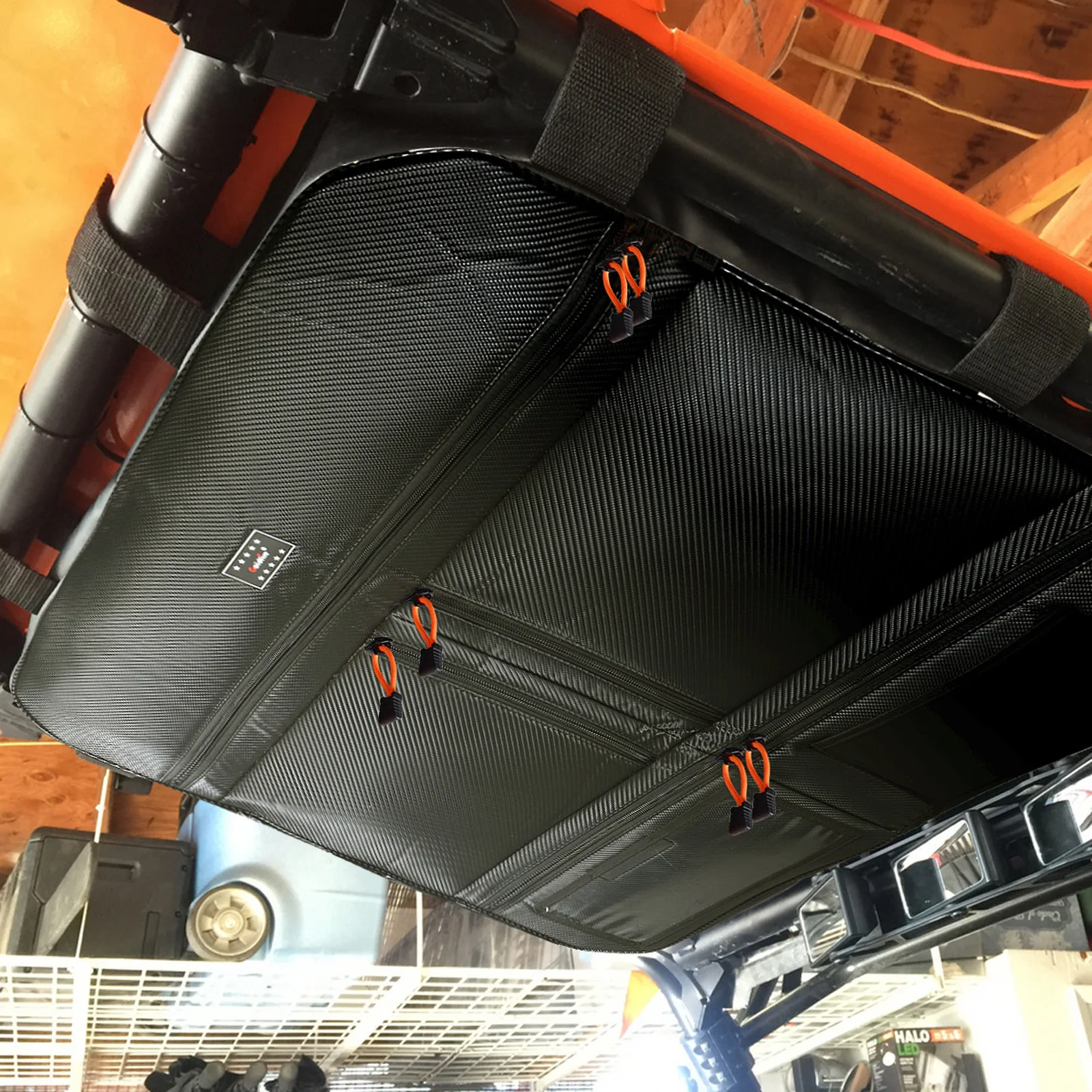 Waterproof 1680D Overhead Storage Bag Car Organizers Map Bag Fit For Polaris RZR 1000 XP 2 Seat or 4 Seat Models UTV Accessories