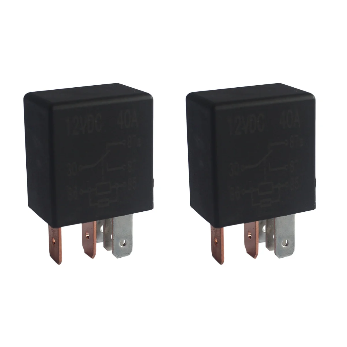 

2pcs Auto Mini Relay 5 Pin 12V 40A Relay Universal Relay for Auto Car