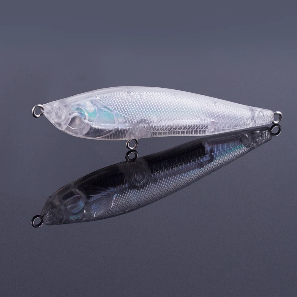 

10/20 pcs DIY 8.5CM 12G Unpainted Fishing Lures Custom Bait Hard Bait Holographic Inside Pencil Lure Blanks ABS Plastic Tackle