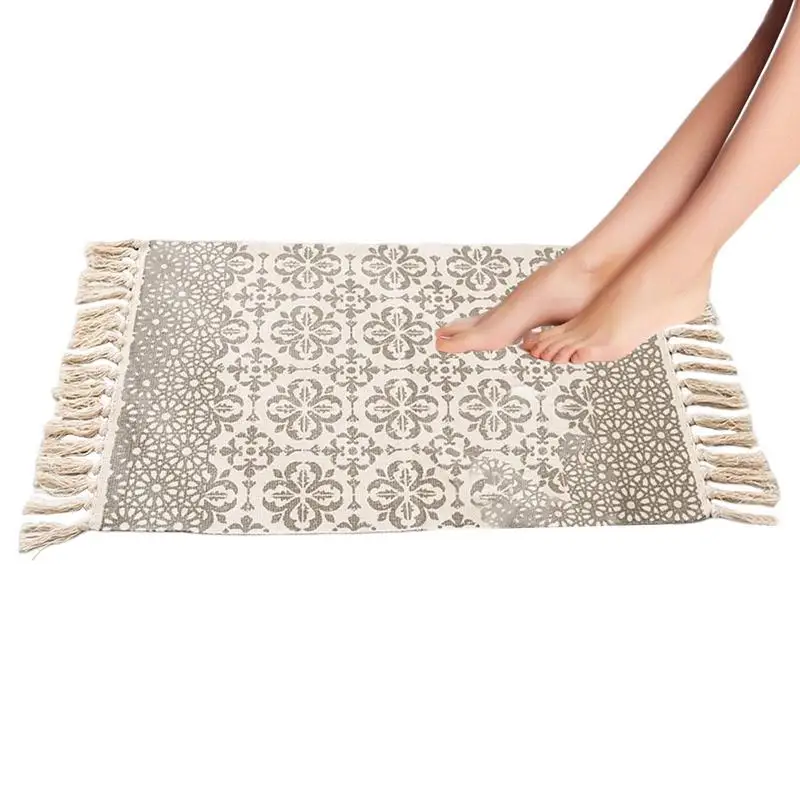 

Modern Bohemian Style Small Area Rug Cotton Washable Reversible Decorative Rug