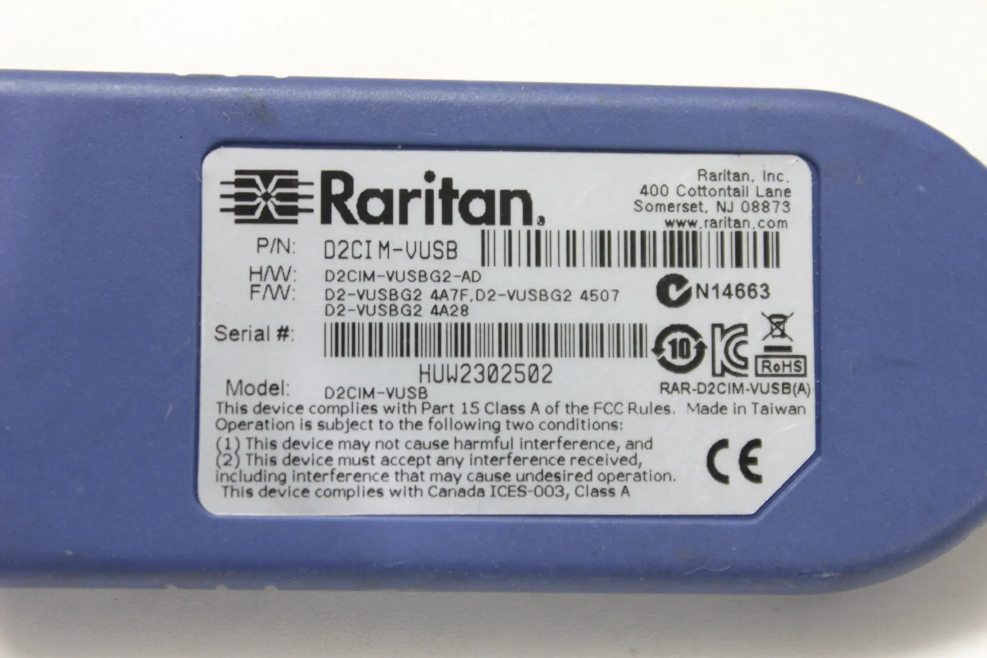 Фото USB KVM-переключатель, виртуальный медиа CIM для рарараритана Dominion KX2 KX II №4