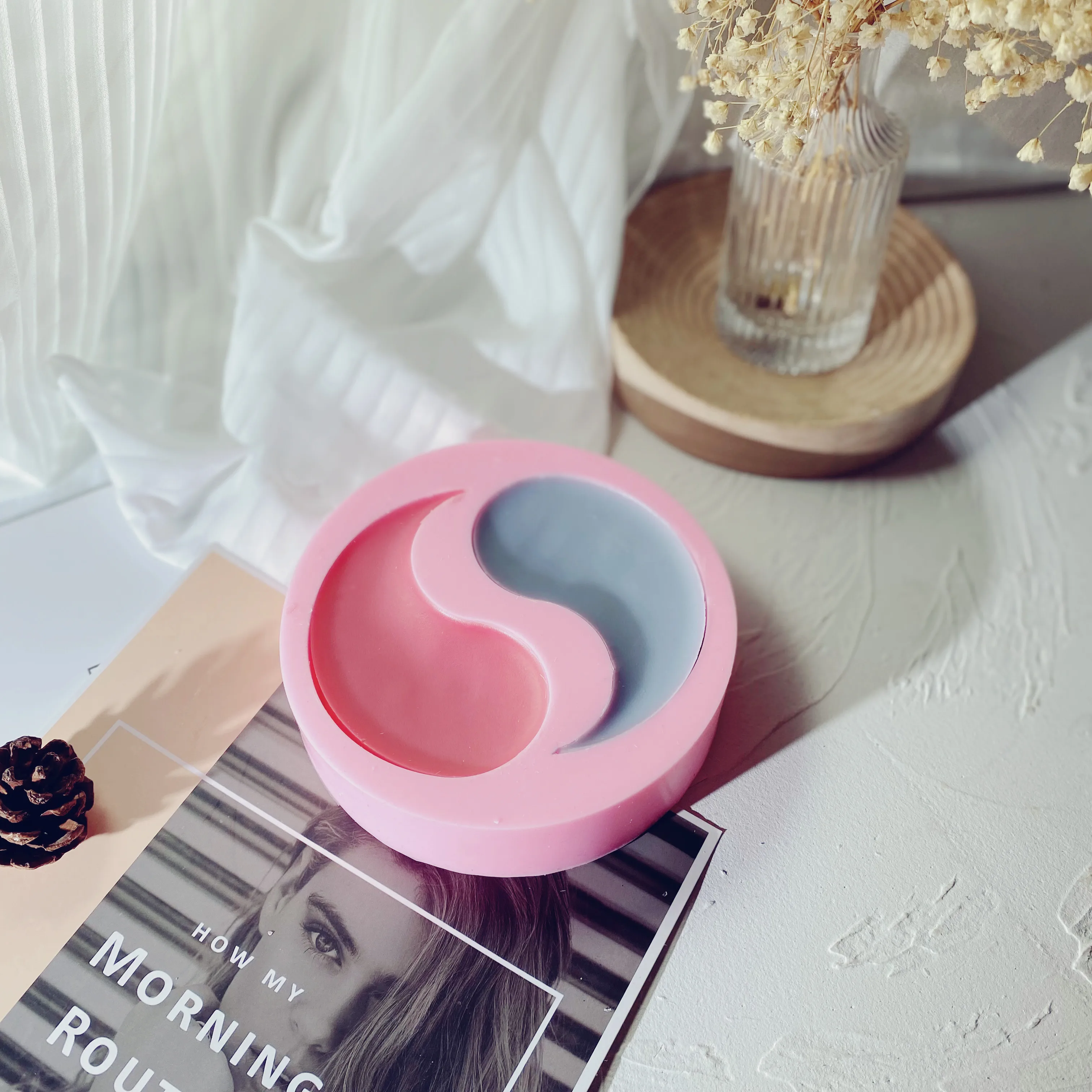 

Tai Chi Yin Yang Candle Mold Silicone Mold For Making Candles Aromatherapy Wax Mould Home Decor Fondant Cakes Make Tools