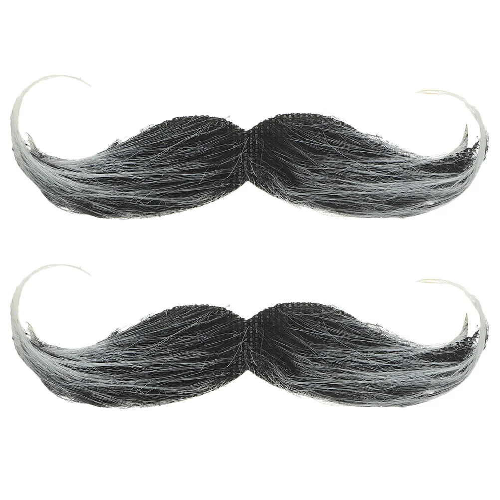 

2pcs Fake Fake Fake Fake Beard Lifelike Mustache Realistic Bead Simulated Mustache Adult Fake Mustache for Cosplay