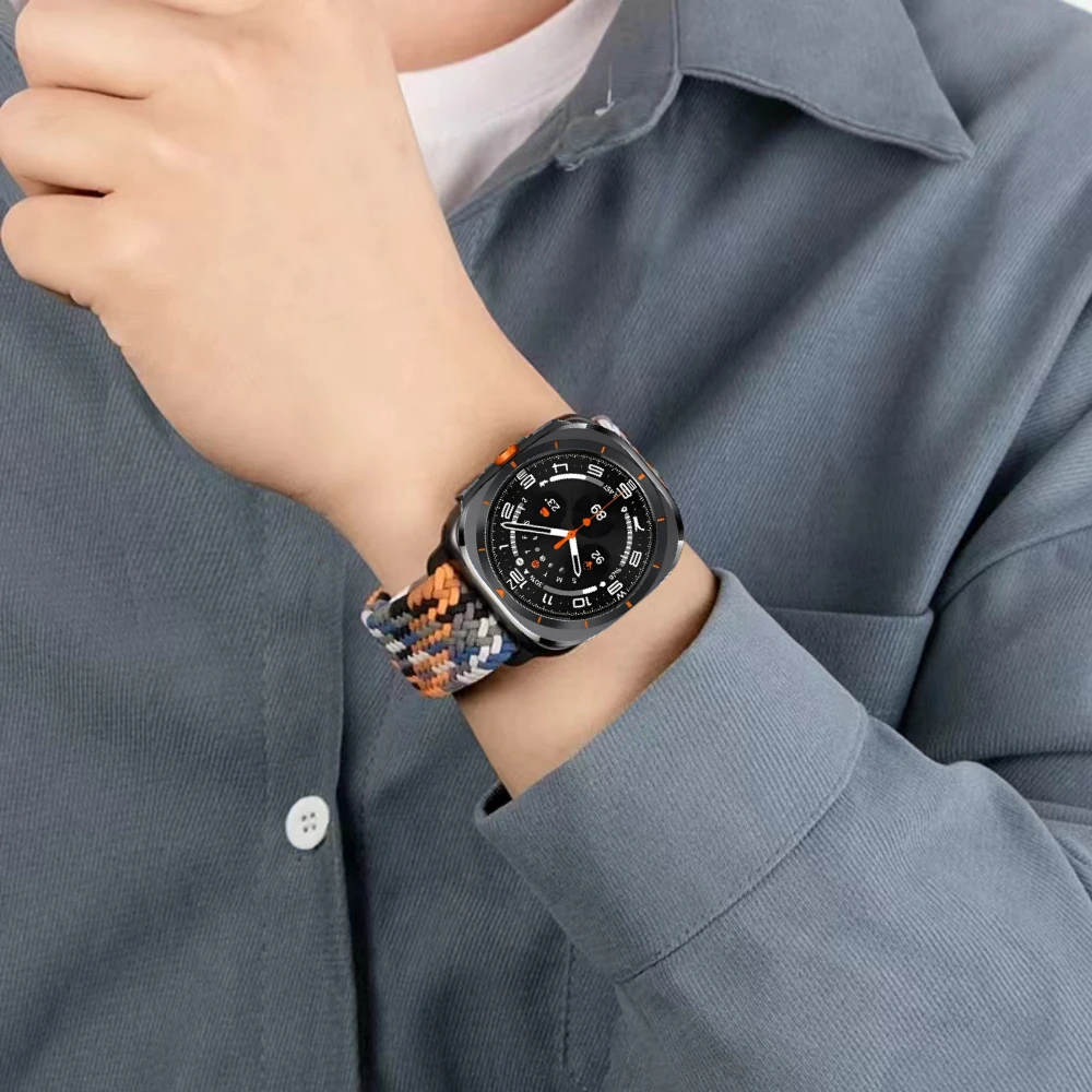 Ремешок нейлоновый для Samsung Galaxy Watch спортивный Воздухопроницаемый браслет 7 Ultra 47