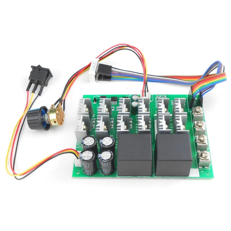 

60A 10-55V Digital Display PWM Speed Control Module Positive And Negative 0-100% Adjustable DC Motor 12V 24V 36V 48V