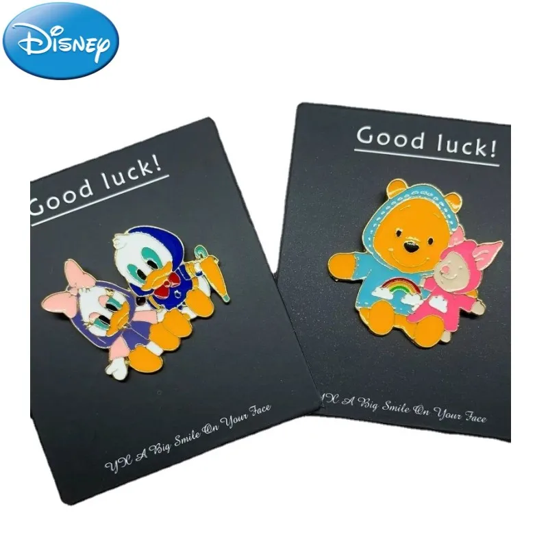 

Disney animation peripheral kawaii cartoon brooch cute Winnie the Pooh piglet Piglet Donald Duck badge creative gift wholesale