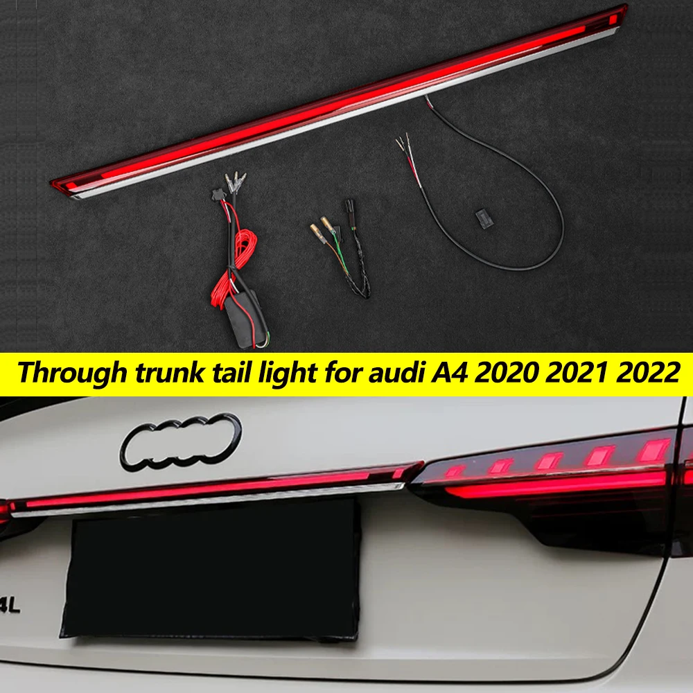 

Подходят для Audi A4 2020 2021 2022 модернизированная подсветка tai фара в стиле багажника задний фонарь модифицированный перекрестный задний фонарь ...