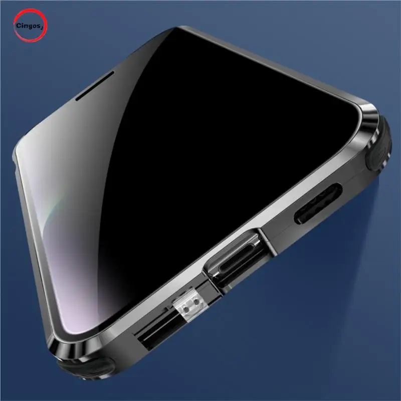 

2023 New Privacy Full Coverage Magnetic Tempered Glass Phone Case for iPhone 14 13 Pro Max Plus Screen Antispy Protector Cover