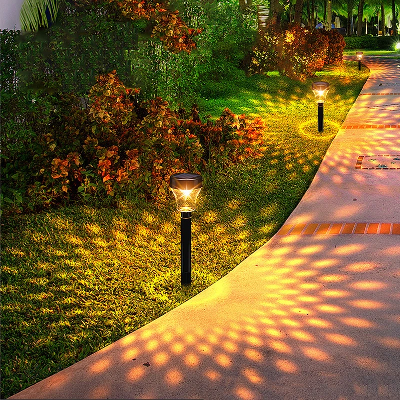 Solar Led Lawn Light Outdoor Garden Decor Lamp Waterproof for Pavilion Yard Landscape Lamp Garden Decor Solar Lawn Lights