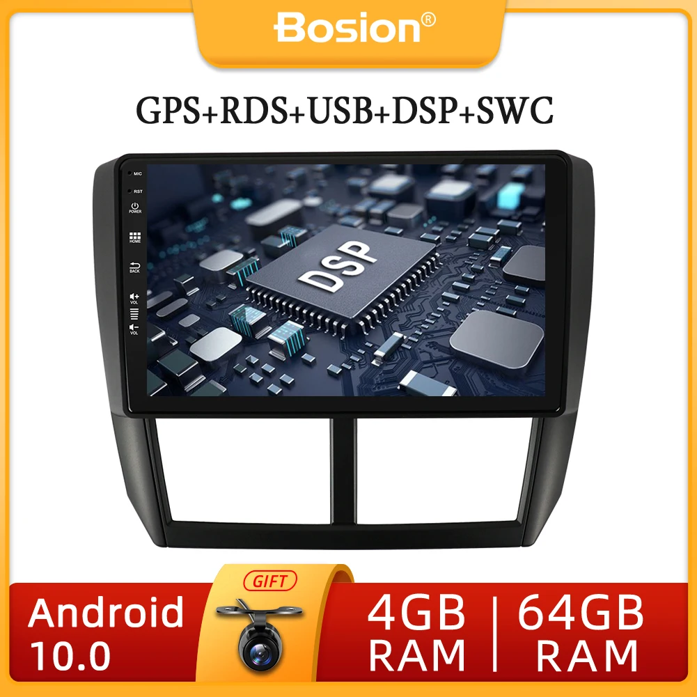 Auto Radio Stereo Android 10,0 Für Subaru Forester 3 SH/Impreza GH GE 2007-11 GPS Navigation Wifi USB SWC RDS BT DSP Carplay