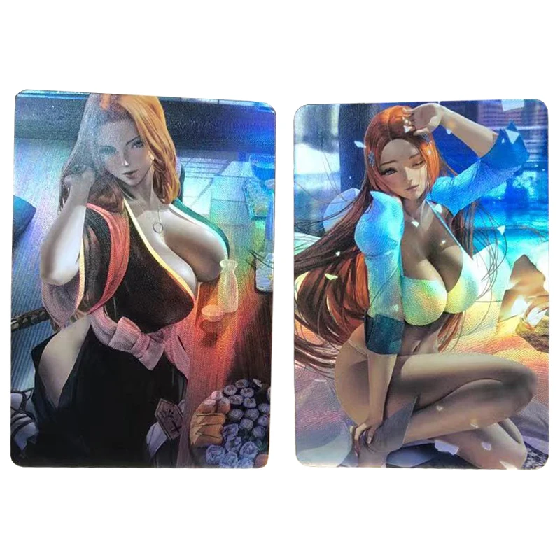 Отбеливающая флэш-карта Inoue Orihime Matsumoto Rangiku Kawaii игрушки редкая карта уличная драка