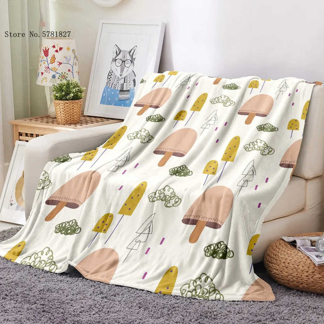 

Ice Cream Alpaca Planet Flannel Blanket 3D Cartoon Print Lovely Kawaii Fleece Nap Blanket Office Blanket Home Blanket