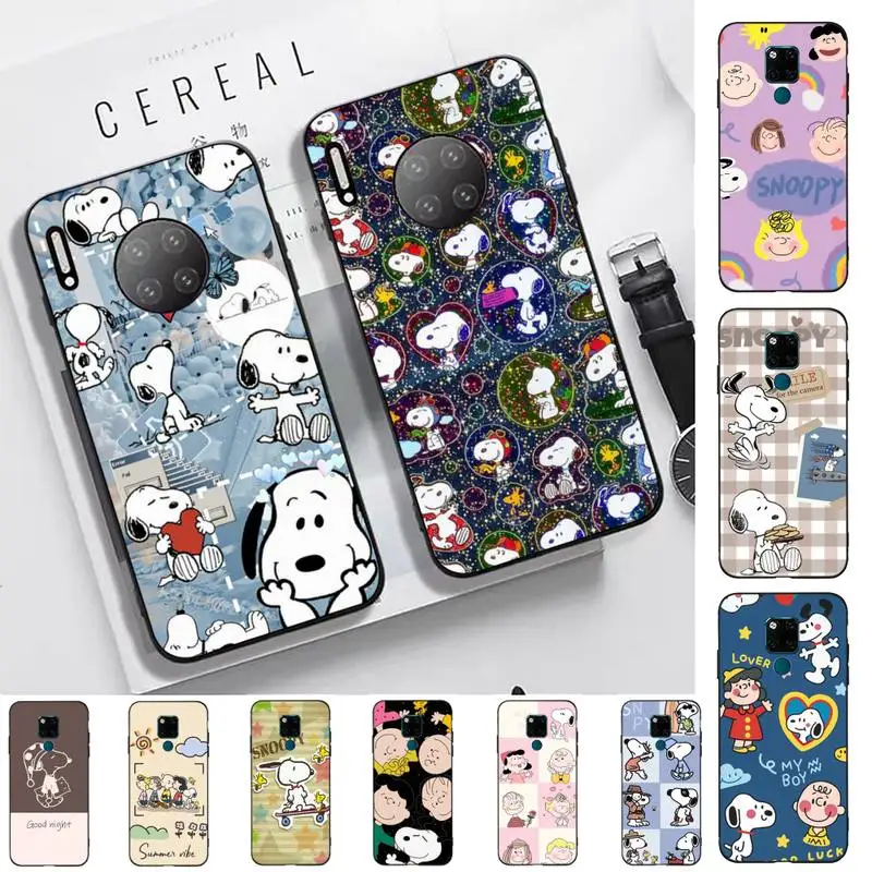 

Cute Snoopy Dog Phone Case for Huawei Mate 20 10 9 40 30 lite pro X Nova 2 3i 7se