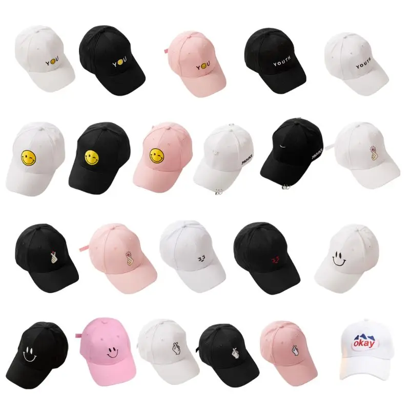 

2 шт., Бейсболка унисекс в Корейском стиле, 22 цвета