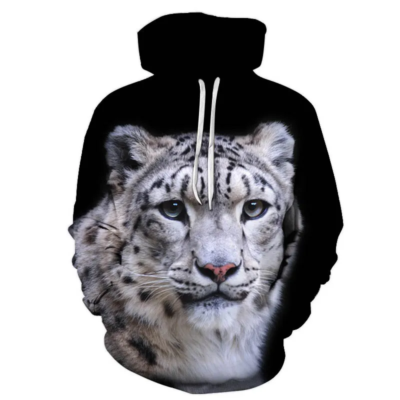 

Толстовка с капюшоном и 3D-принтом Тигра для мужчин и женщин, забавная уличная одежда, модная повседневная трендовая Черная куртка, толстовк...