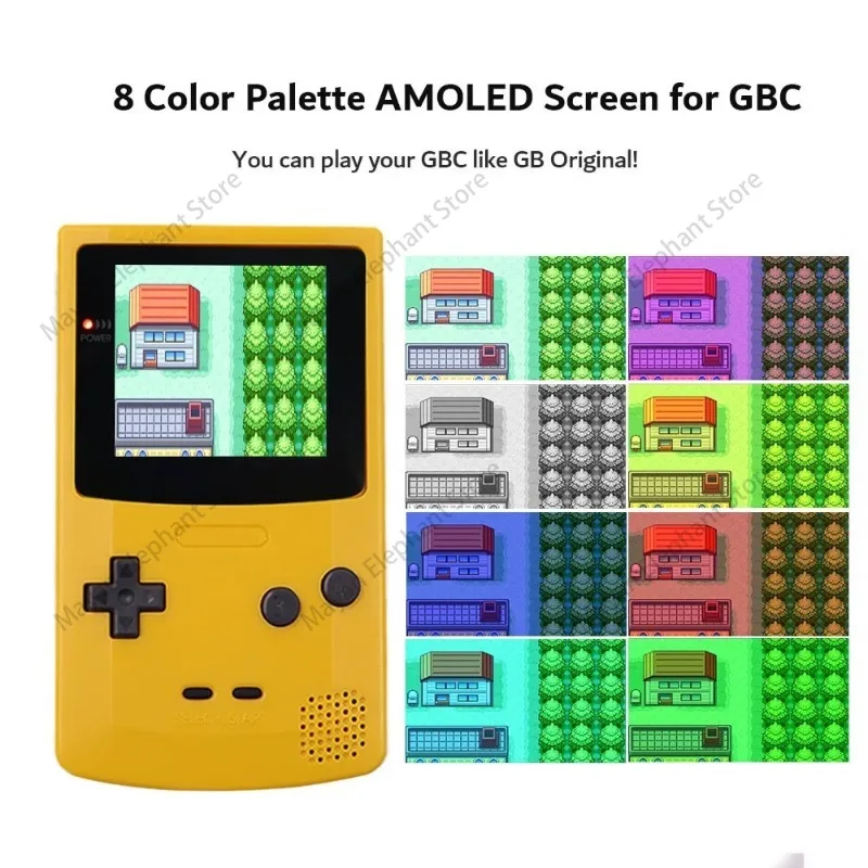 Новый ламинированный OLED-дисплей GBC 2024 сенсорный экран экранное меню AMOLED-экран RETRO