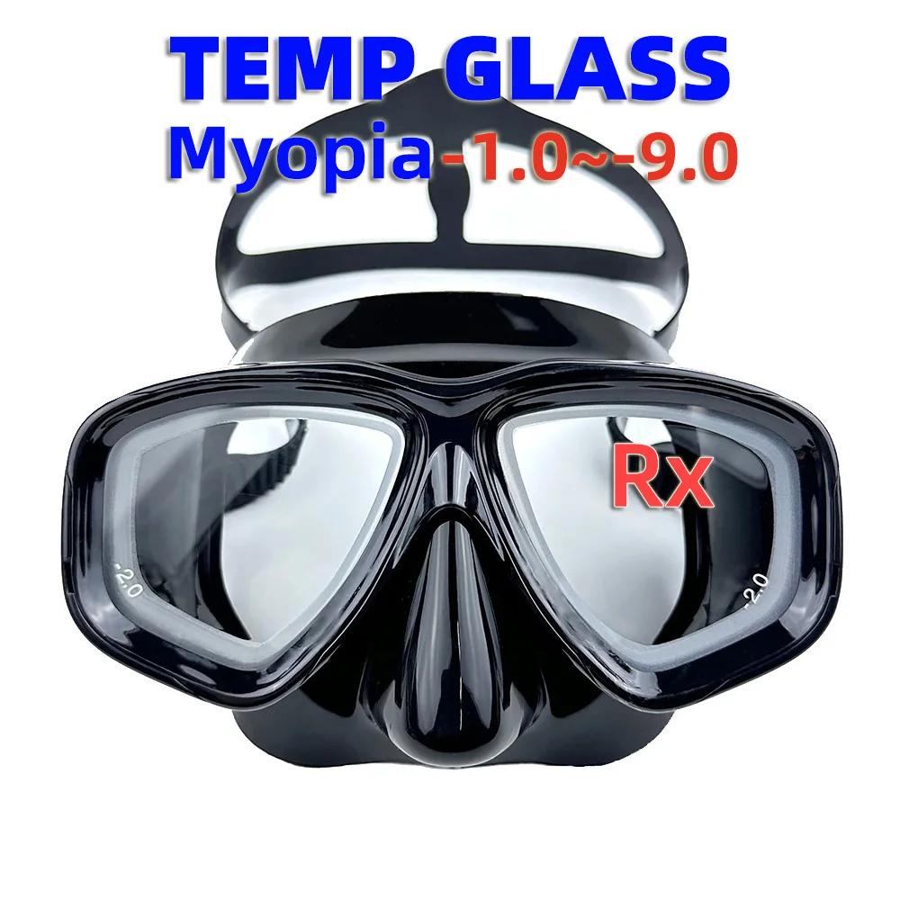 Diving Mask Optical Nearsighted Myopia Diving Glass Scuba Swimming Googles Tempered Glasses Short-Sighted Reading