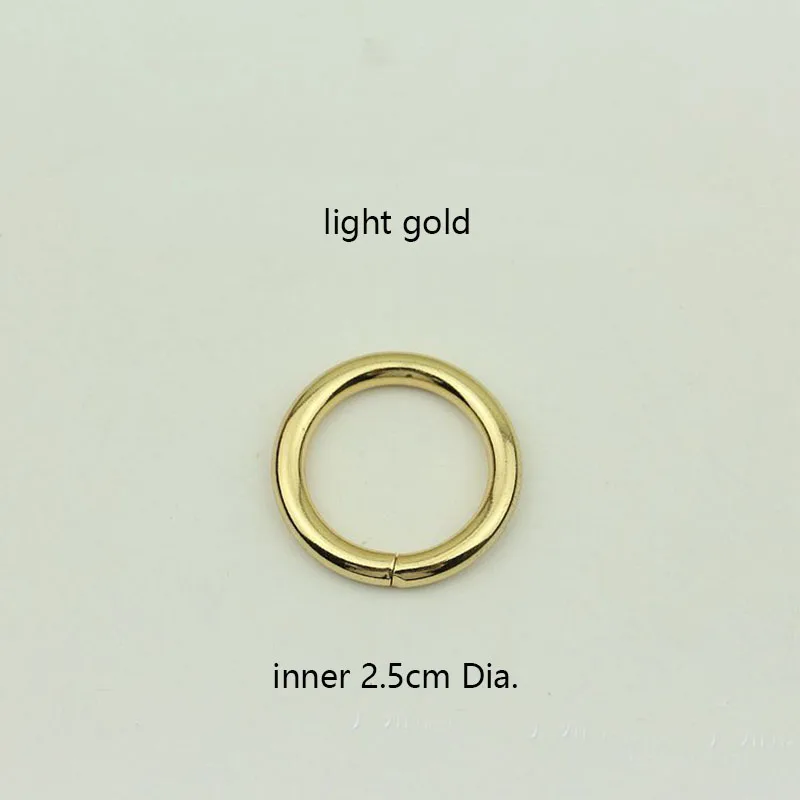 50Pcs 20-50mm Metal D O Rings Buckles Unwelded Round Ring Clasp Clips 4.8mm Buckle Bag Strap Belt Clothes Hat Parts Accessories