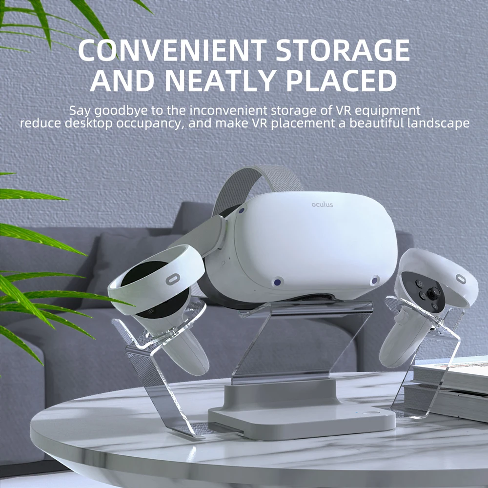 For Oculus Quest 2 Magnetic Charging Dock Station Controller Charger Holder Base VR Glasses Display Stand Headset Accessories