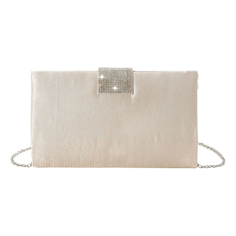 Женская блестящая плиссированная вечерняя сумка со стразами элегантный